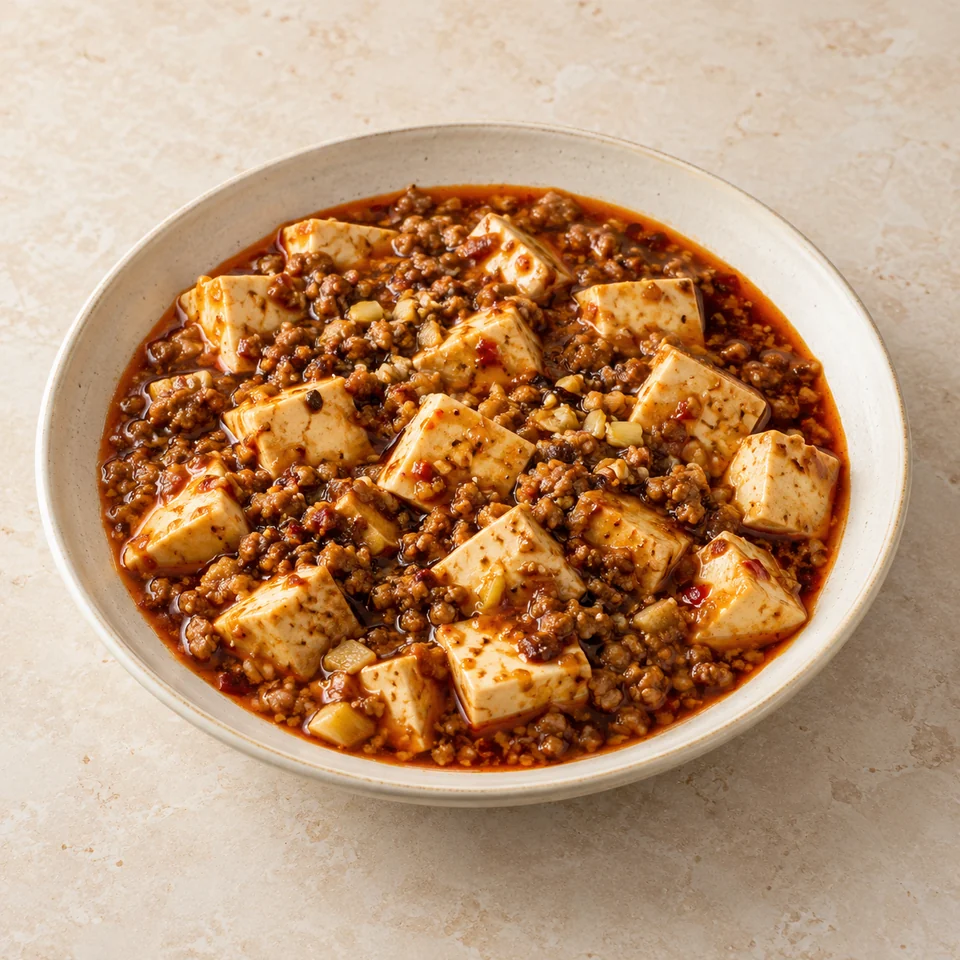 鱼香豆腐,AI 生成示意图